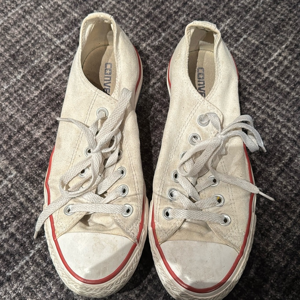 White converse - gently used